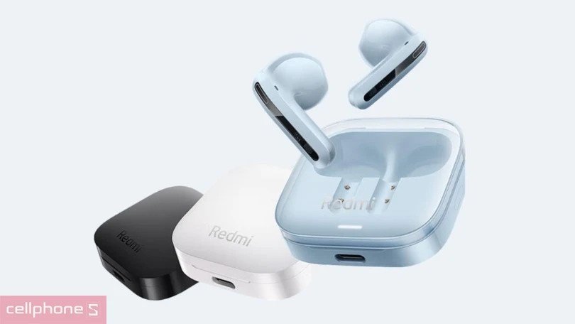 thiết kế semi-in-ear công thái học của tai nghe xiaomi buds 6 active