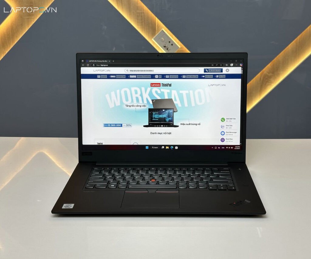 Thiết kế và chất liệu của Lenovo ThinkPad X1 Extreme Gen 3
