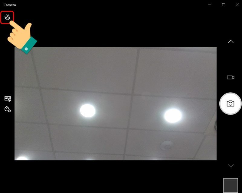 Thiết lập cài đặt để vào camera trên laptop