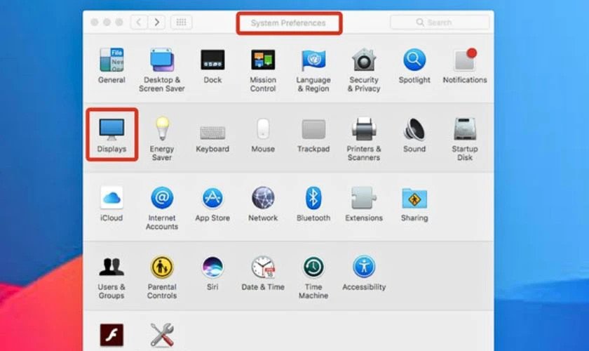 Thiết lập chia sẻ màn hình laptop MacOS