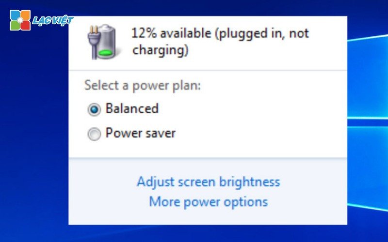 Thông báo “plugged in, not charging” trên laptop Dell