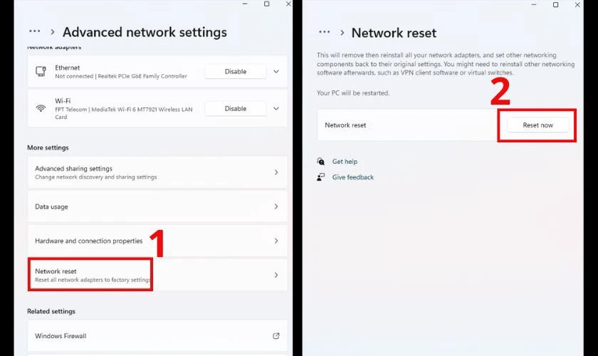 Thực hiện Network Reset trên Windows 11 khi Wi-Fi có vấn đề