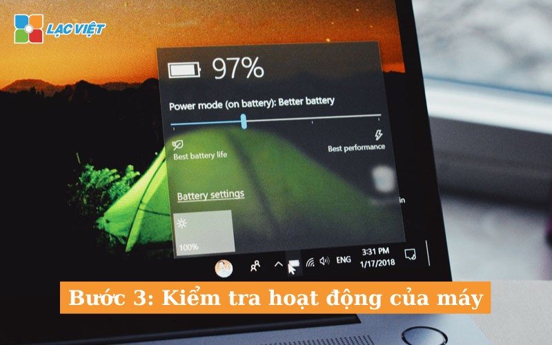 Tiến hành kiểm tra lại toàn bộ chức năng của laptop