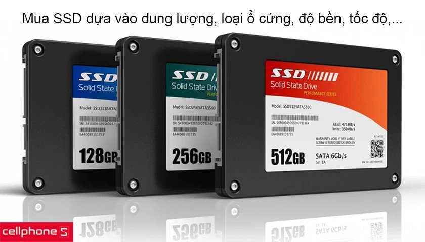 Tiêu chí chọn mua ổ cứng SSD rời: dung lượng, tốc độ và thương hiệu