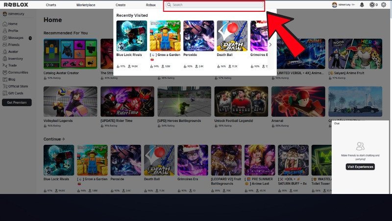 Tìm game Roblox yêu thích