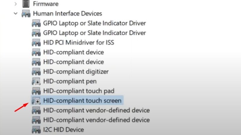 Tìm HID-Compliant Touch Screen để kích hoạt cảm ứng
