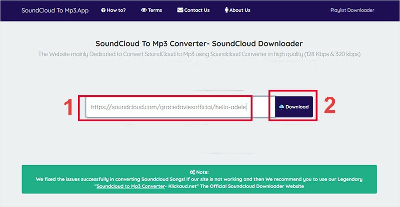 Tìm kiếm bài hát để tải trên SoundCloudtomp3.app