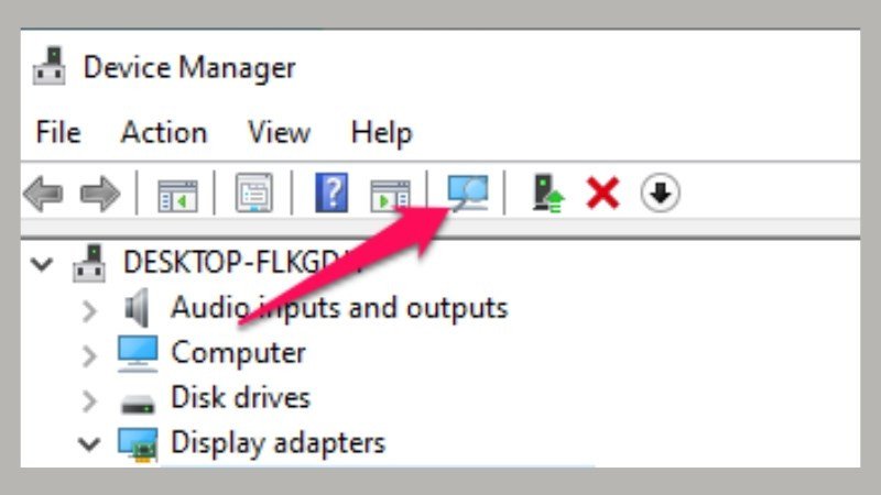 Tìm kiếm phần cứng để cài đặt lại driver đồ họa sau khi gỡ bỏ trên laptop