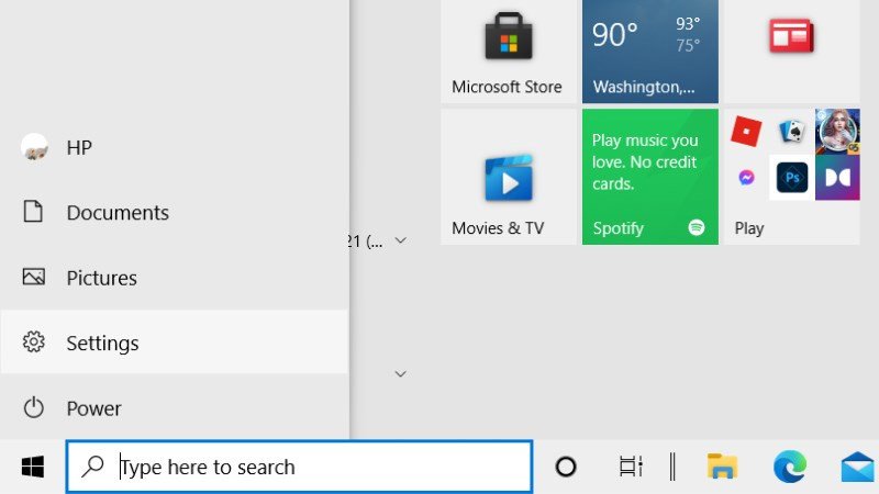 Tìm kiếm và truy cập Settings trên Windows để điều chỉnh cài đặt bàn phím