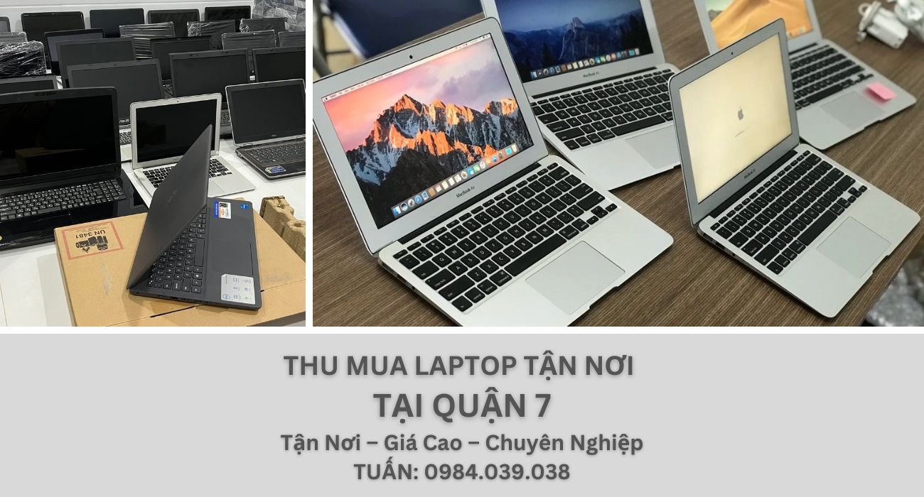Toàn cảnh hoạt động thu mua laptop cũ diễn ra tại Quận 7