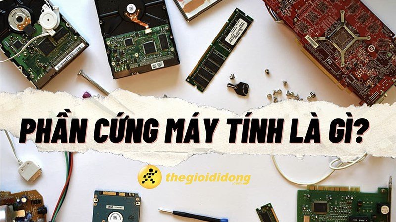 Tổng quan các thành phần cấu tạo nên phần cứng laptop, minh họa chi tiết các linh kiện chính bên trong máy tính xách tay.