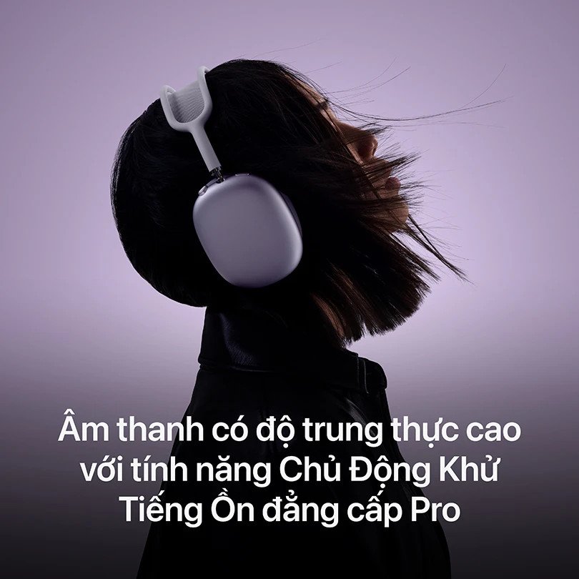 Trải nghiệm âm thanh sống động và tính năng chống ồn của tai nghe chụp tai Apple