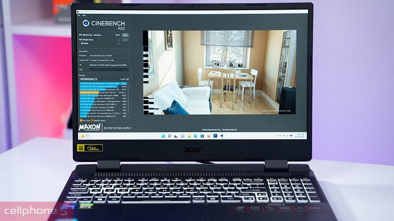 Trải nghiệm hình ảnh sống động trên laptop gaming Acer Nitro 5 Tiger