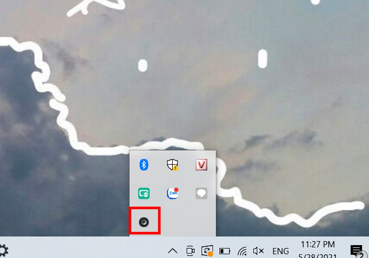 Truy cập biểu tượng Sound Booster trên Taskbar để điều khiển mức độ âm thanh