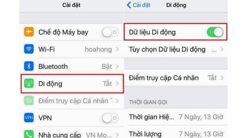 Truy cập Điểm truy cập cá nhân để chia sẻ mạng