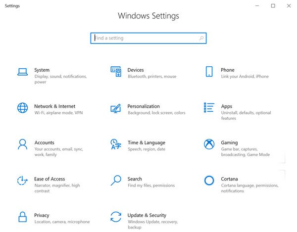 Truy cập Settings để cài đặt chế độ gập màn hình mà không tắt máy Win 11