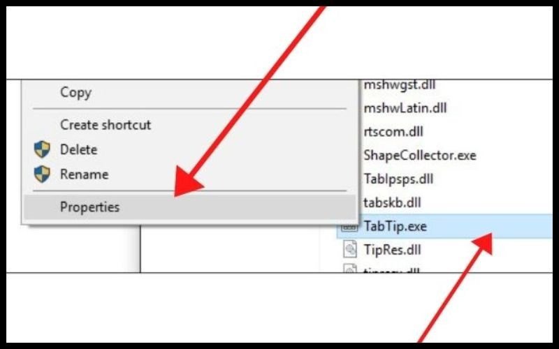Truy cập thuộc tính của file TabTib.exe để tùy chỉnh quyền truy cập