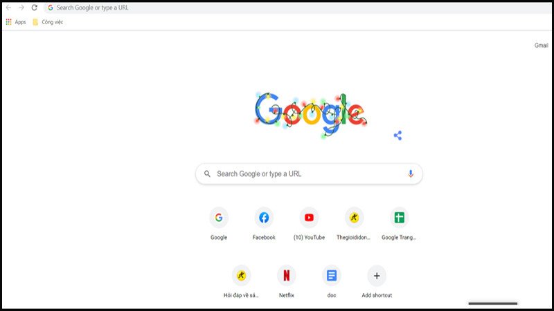 Truy cập website cần điều chỉnh zoom