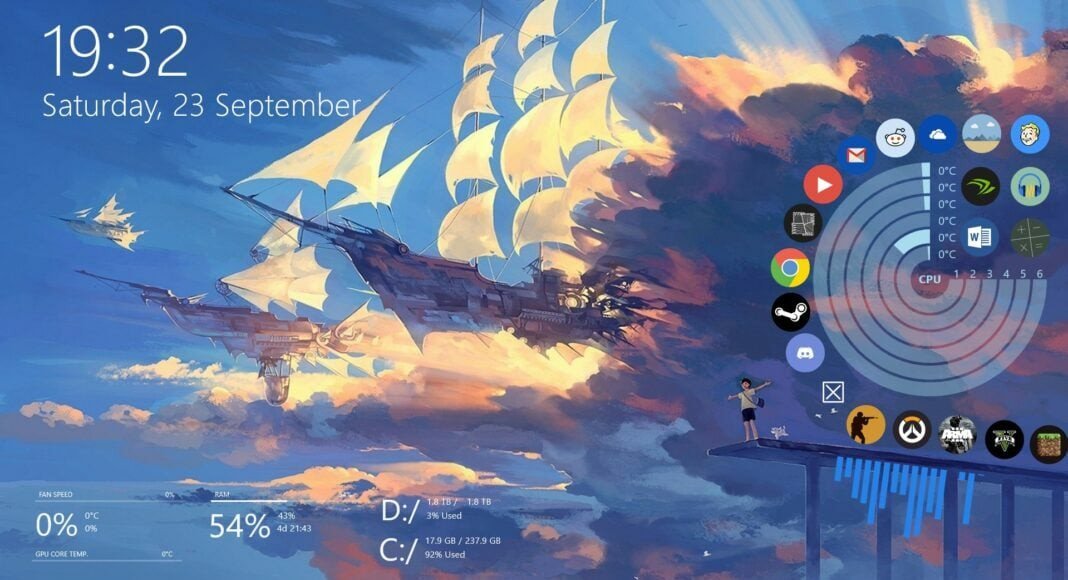 Tùy biến giao diện laptop với ứng dụng Rainmeter