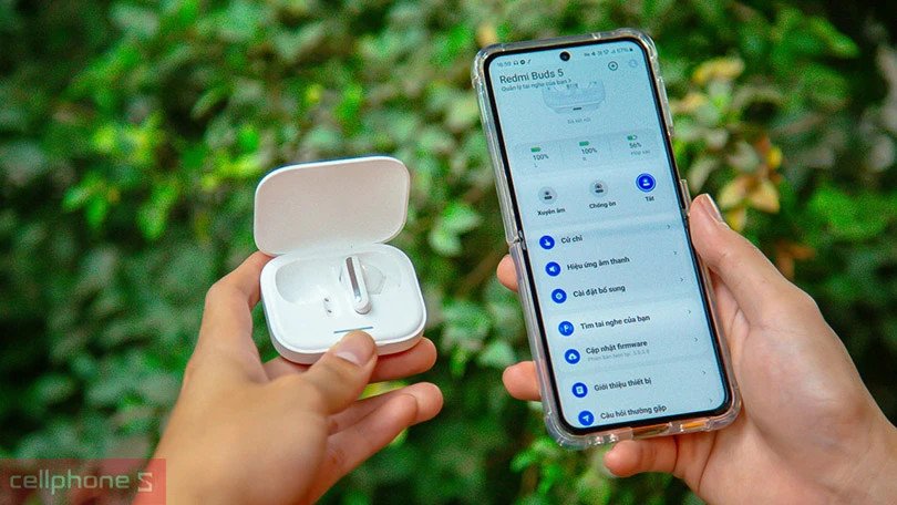 Tùy chỉnh các thông số của Redmi Buds 5 qua ứng dụng