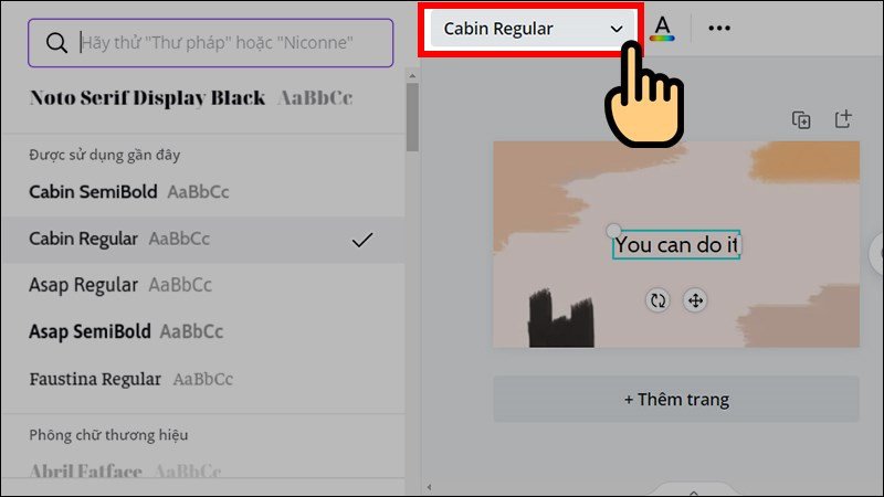 Tùy chỉnh font chữ, màu sắc và kích thước cho văn bản trên hình nền laptop