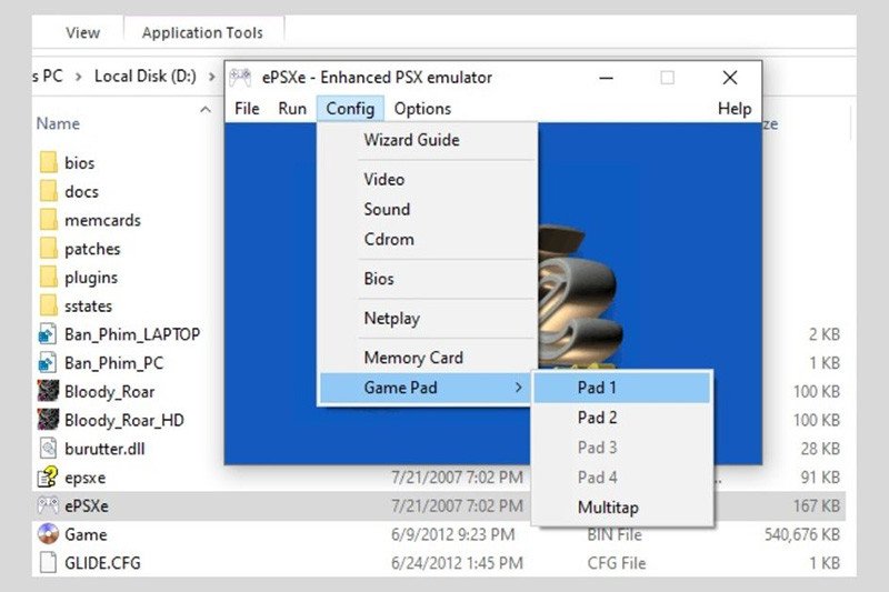 Tùy chỉnh Game Pad trong cấu hình Bloody Roar 2