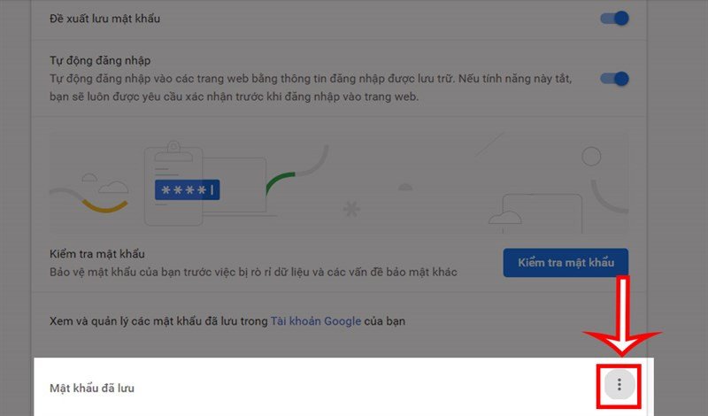 Tùy chọn xuất mật khẩu Gmail đã lưu thành file Excel trên laptop
