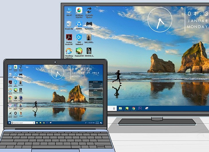 Ưu điểm kết nối không dây giữa laptop và tivi LG