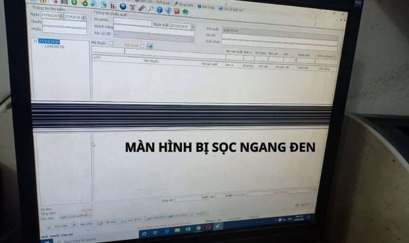 Vấn đề sọc ngang đen trên màn hình laptop ảnh hưởng đến trải nghiệm người dùng