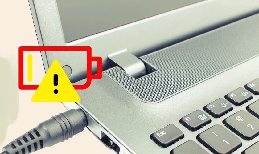 Vệ sinh hoặc kiểm tra cổng sạc laptop Asus khi không vào điện