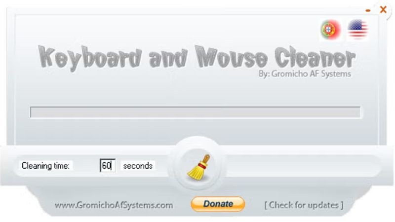 Vô hiệu hóa bàn phím với Keyboard and Mouse Cleaner