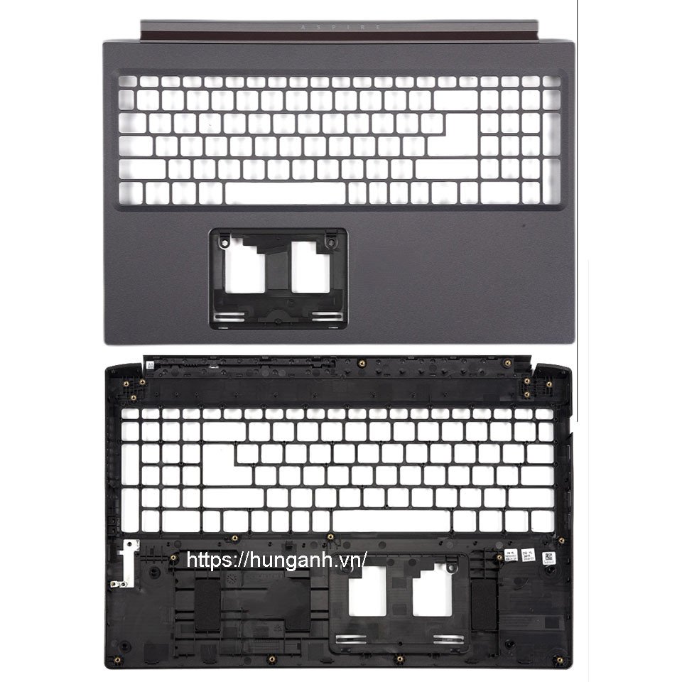 Vỏ mặt C của laptop Acer Aspire 7 với khu vực bàn phím