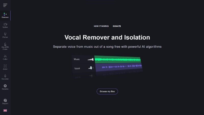 Vocalremover.org, một công cụ web đa năng để ghi âm và chỉnh sửa âm thanh