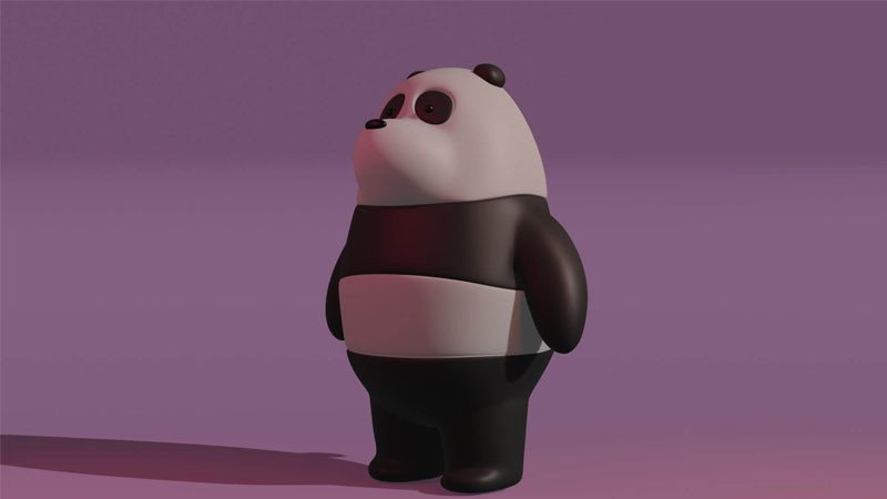 wallpaper gấu trúc Panda We Bare Bears đọc sách
