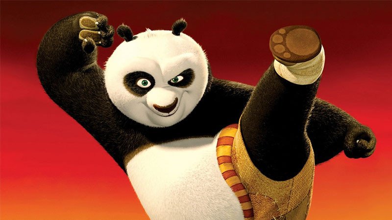 wallpaper Kung Fu Panda với biểu cảm hài hước