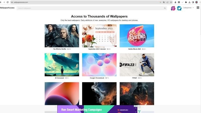WallpaperAccess với bộ sưu tập hình nền laptop dễ thương phong phú