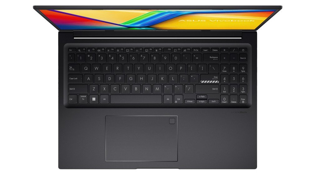 Webcam HD tích hợp nắp che riêng tư của laptop ASUS Vivobook 16X K3605VC-RP491W, tăng cường bảo mật cho người dùng.