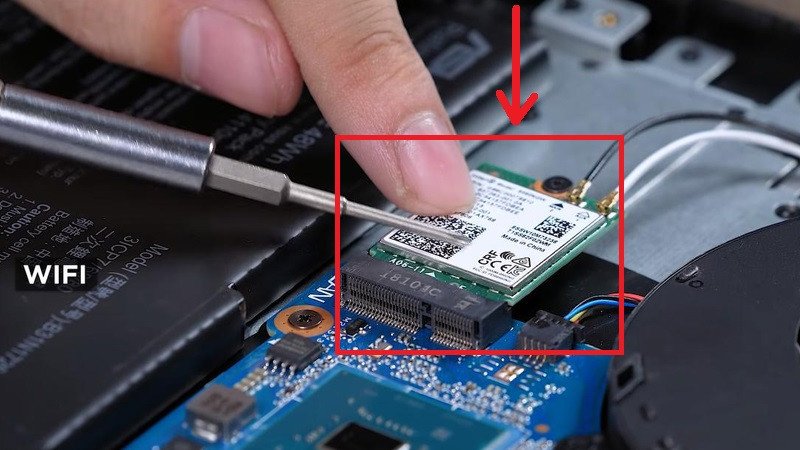 Xác định vị trí và kiểm tra card Wifi của laptop