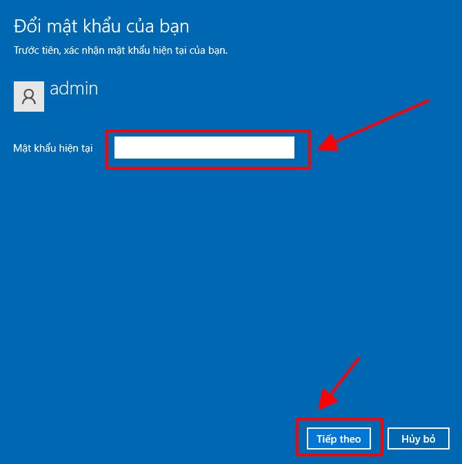 Xác nhận mật khẩu hiện tại trước khi vô hiệu hóa