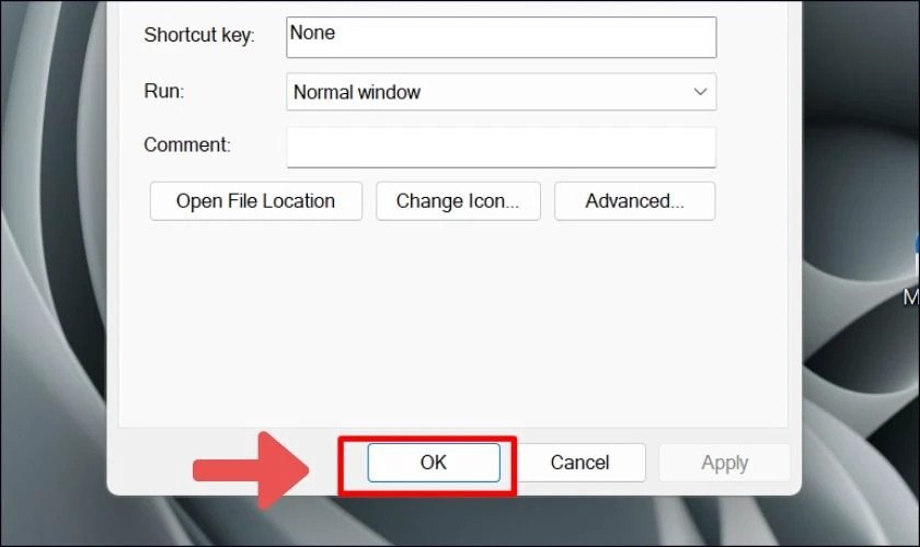 Xác nhận thay đổi cài đặt hẹn giờ tắt laptop Win 10 qua Shortcut