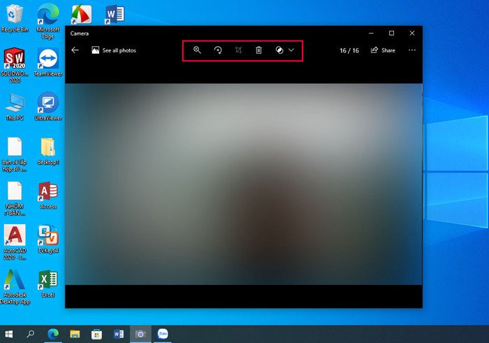 Xem lại tất cả hình ảnh đã chụp bằng camera laptop Windows 10