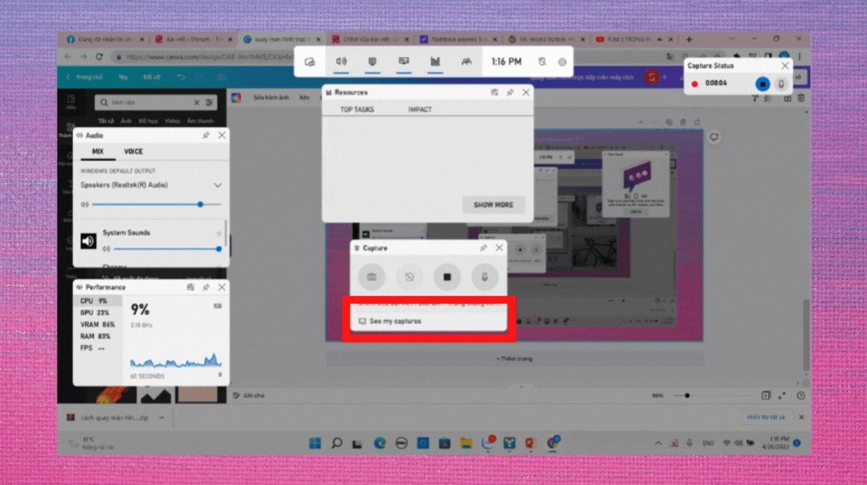 Xem lại video đã quay