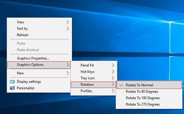 Xoay màn hình trên Windows 7