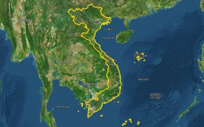 Bản đồ các nước giáp Việt Nam