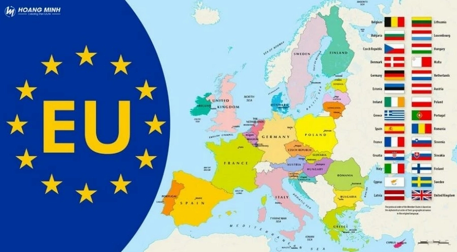 Europe Là Nước Nào? Khám Phá Các Quốc Gia Tại Lục Địa Châu Âu Bản đồ các nước thành viên Liên minh Châu Âu