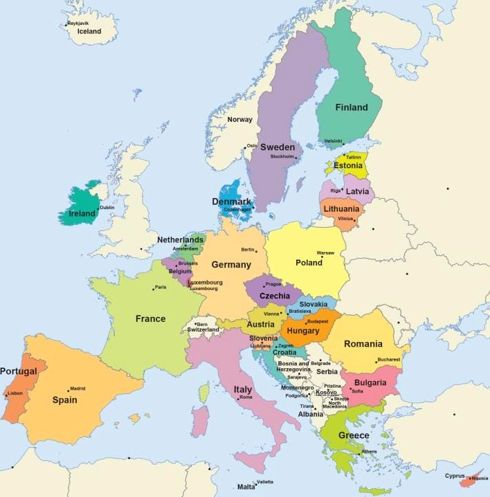 Liên minh EU Gồm Những Nước Nào? Cập nhật 2026 Bản đồ các nước thuộc Liên minh Châu Âu