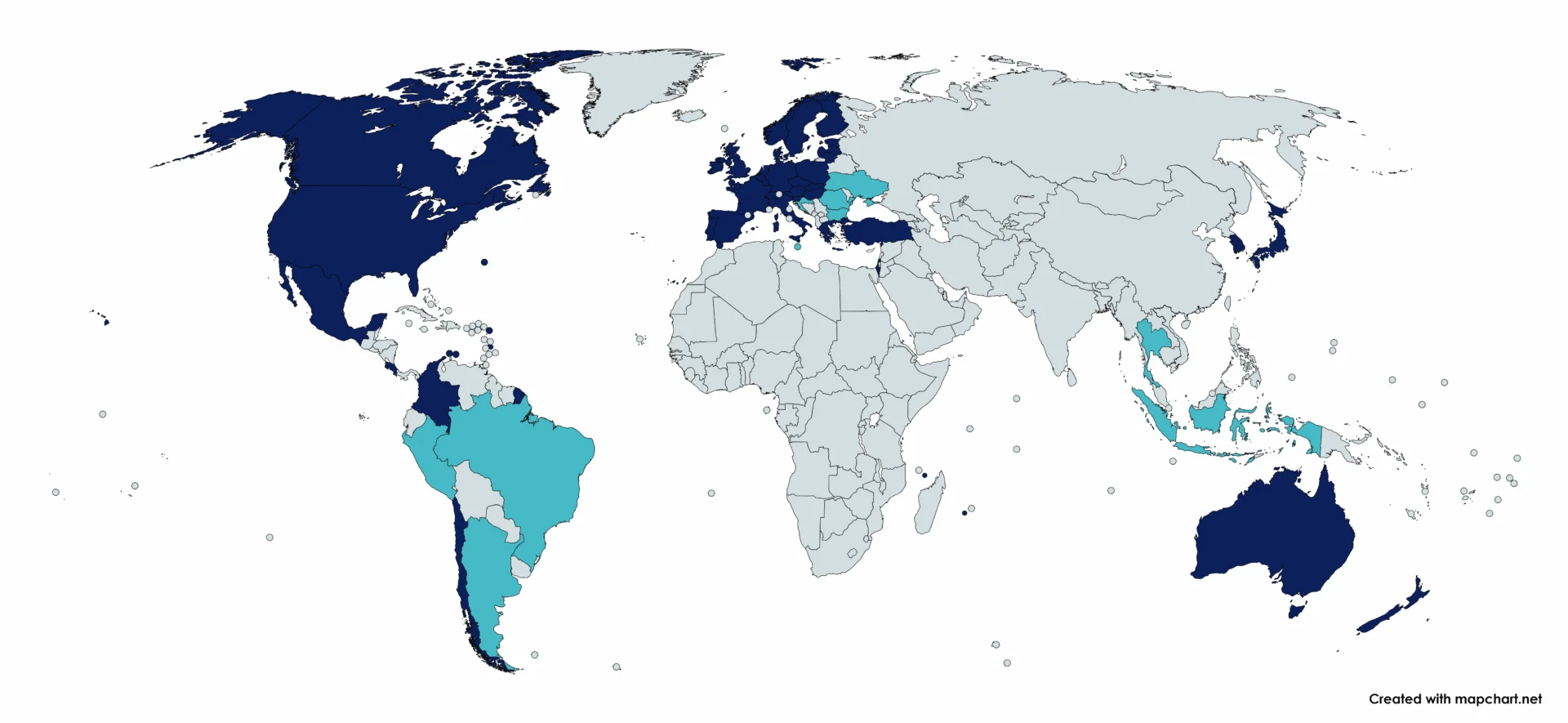 OECD Gồm Những Nước Nào? Danh Sách Mới Nhất 2026 Bản đồ các quốc gia thành viên OECD