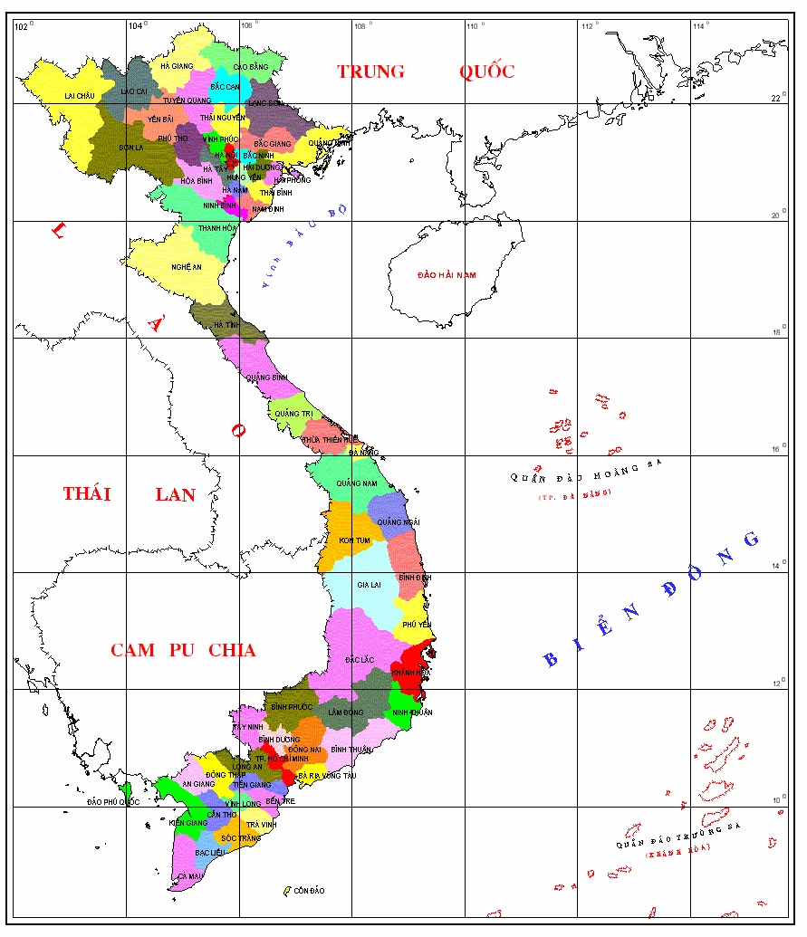 Bản đồ hành chính Việt Nam