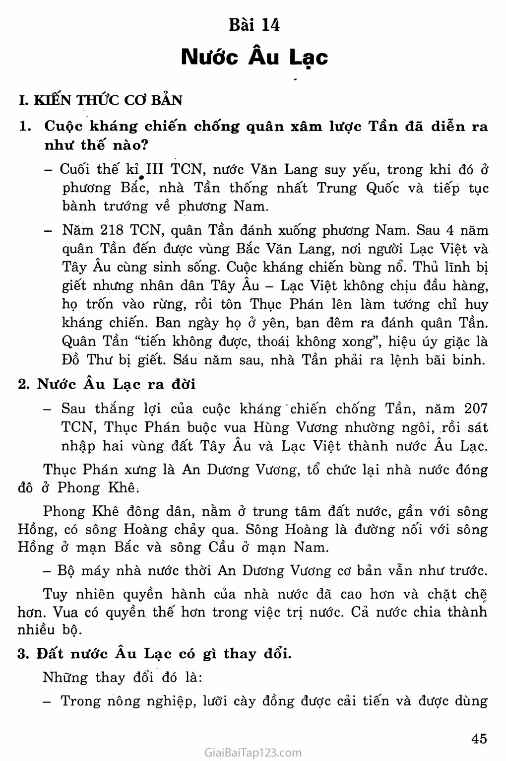 Bản đồ nước Âu Lạc