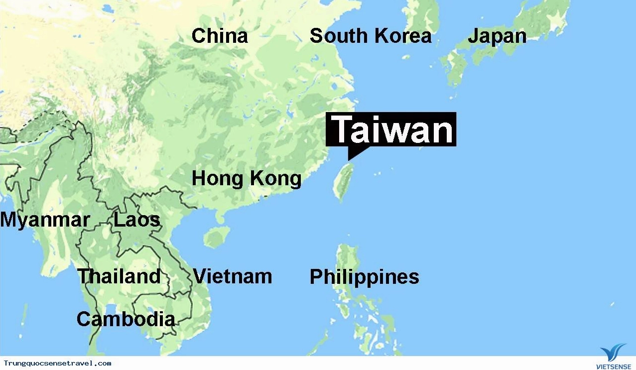 Taiwan Là Nước Nào? Giải Mã Về Vùng Lãnh Thổ Đầy Biến Động Bản đồ vị trí địa lý Đài Loan